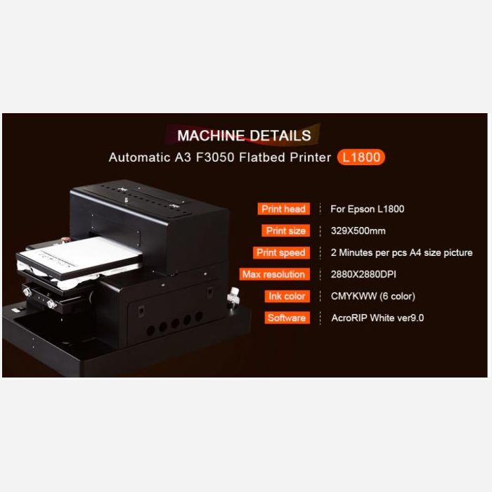 Digital Printing A3 flatbed printer